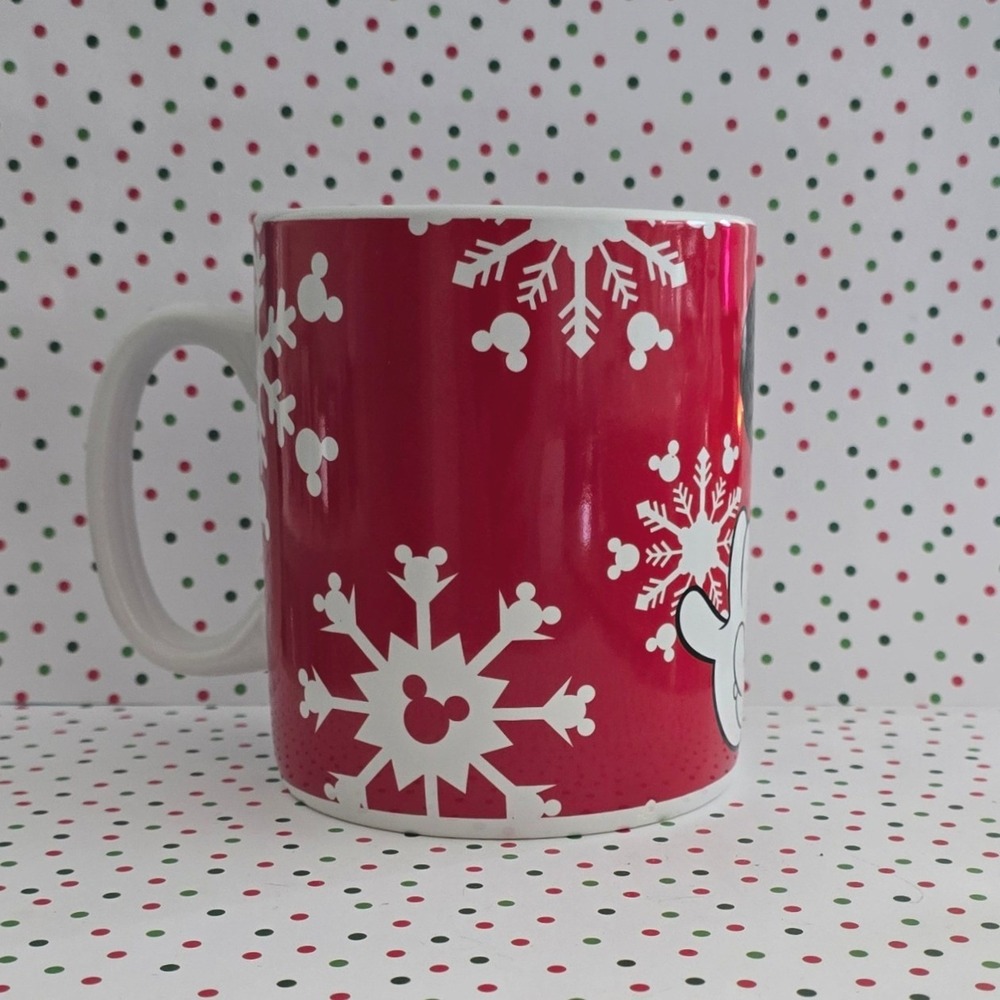 Disney Minnie Mouse Christmas Holiday Mug Red Ceramic Coffee Cup‎ 24 oz Galerie - Picture 3 of 5